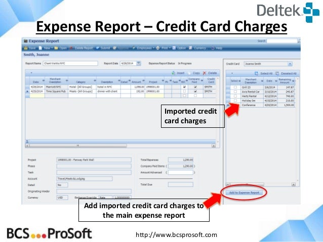 deltek expense report help writing free expense management software